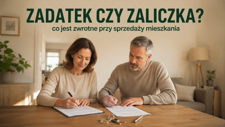Podpisywanie umowy przedwstępnej sprzedaży mieszkania - zadatek i zaliczka